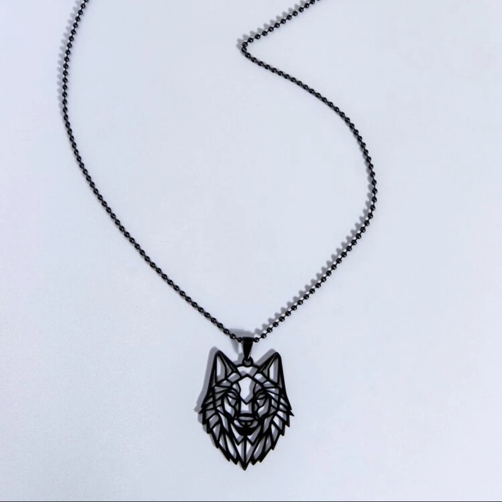 🐺 Wild Wolf Head Ball Chain Necklace 🐺